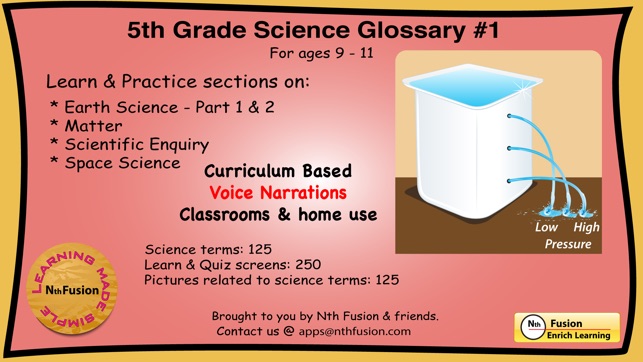 5th Grade Science Glossary # 1 : Learn and Practice Workshee(圖1)-速報App