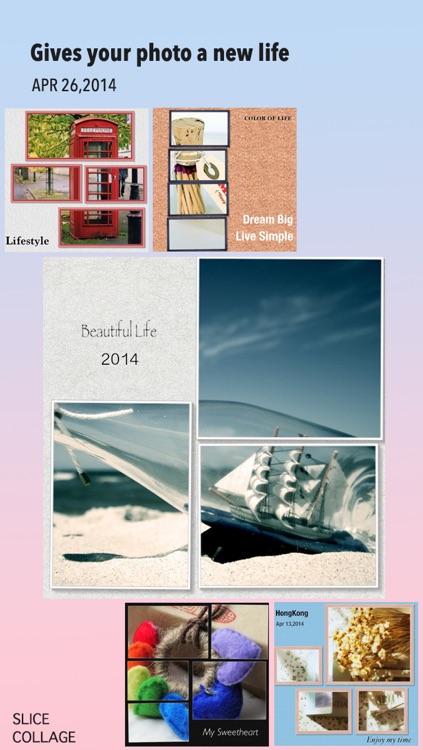 Slice Collage Lite- Slice photo to create square reverse photo collage and share to social network