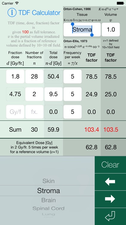 TDF Calculator