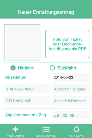 Bahn und Zug Erstattung screenshot 3