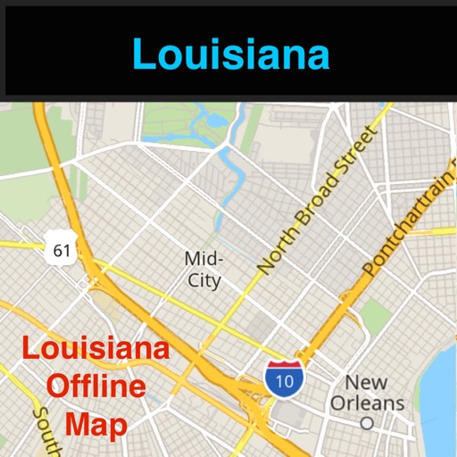 Louisiana/New Orleans Offline Map with Real Time Traffic Cameras Pro icon