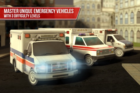 Ambulance Simulator 3D - Patients emergency rescue and hospital delivery sim - Test real car driving, parking and racing skills screenshot 2