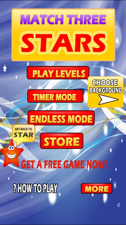 Match Three Stars - FREE Tap Puzzle Fun