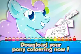 Game screenshot ` Pony Coloring book for Kids and Toddler Activities - Girl edition LITE apk