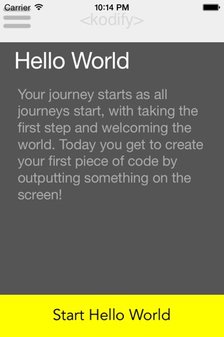 Kodify: A swift and easy way to learn the new programming language on the go screenshot 2