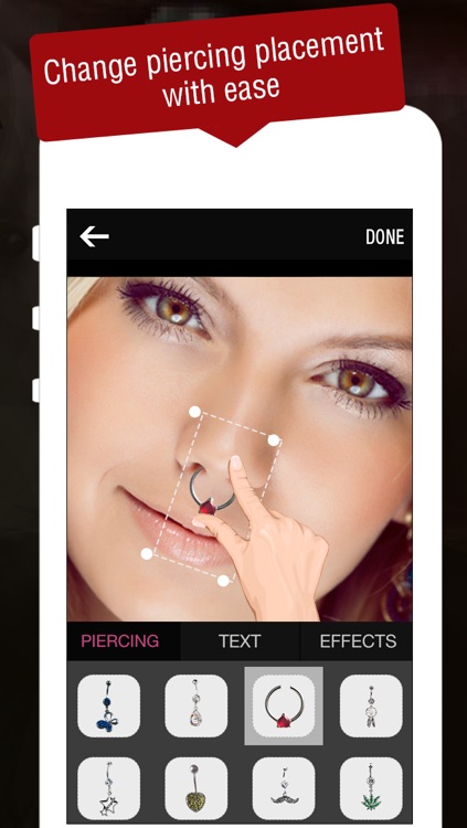 Pimp My Piercing PRO - Virtual Body Piercing Booth - Face Tune App for Your Virtual Face Makeover screenshot-3