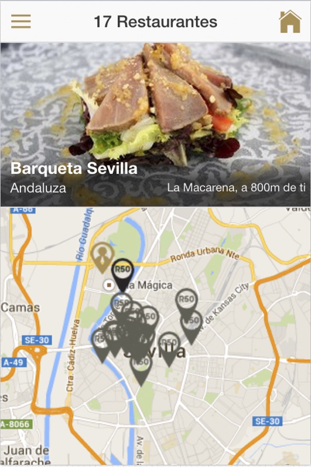 Restaurant50 - reserva en restaurantes recomendados de Sevilla, Madrid, Málaga y Valencia screenshot 3