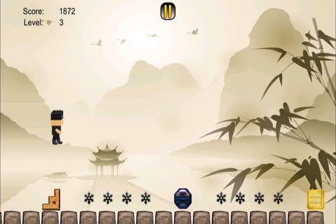 A Ninja Go FREE - Fast Bouncing Samurai Adventure screenshot 2
