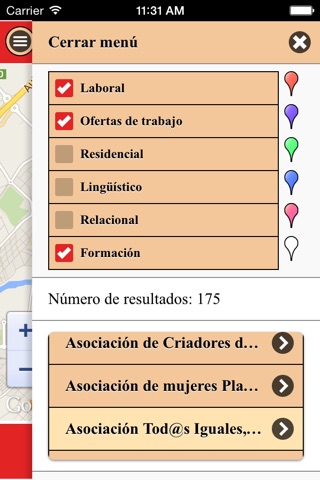 Cáritas - Mapa de Recursos screenshot 4