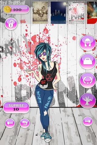 Funky Girl Dress Up Mania - celebrity fashion dressing game screenshot 2