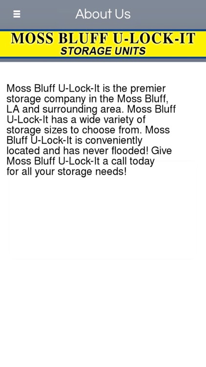 Moss Bluff U-Lock-It