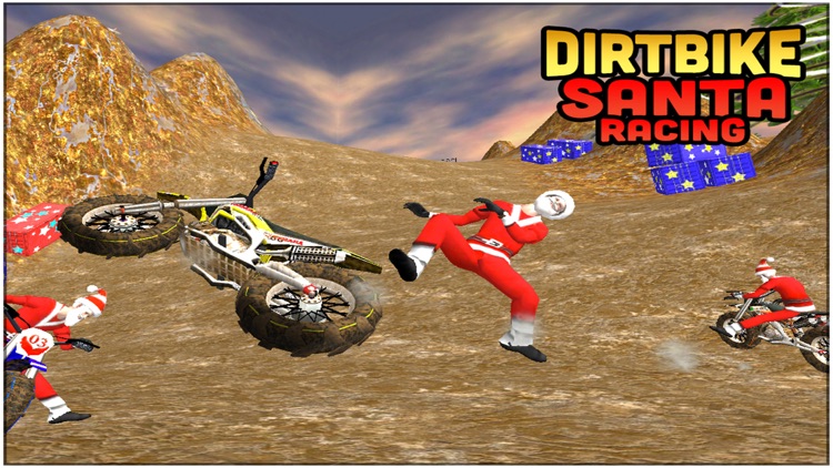 Dirt Bike Santa Racing screenshot-4