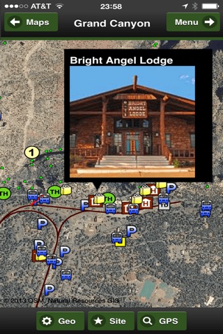 Grand Canyon OFFLINE Road and Trail Map screenshot 2