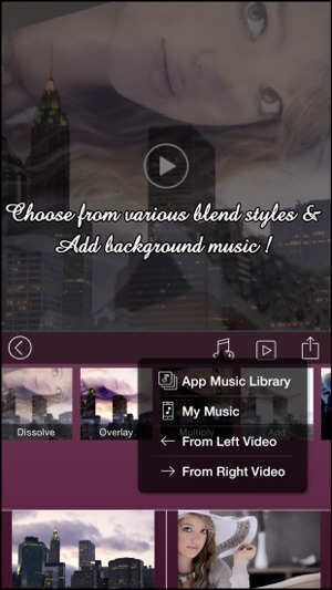 VideoBlend Pro : Blend or overlay videos to make beautiful v(圖4)-速報App