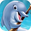 Chase the Fast Swimmer Dolphin Game in Aqua Island