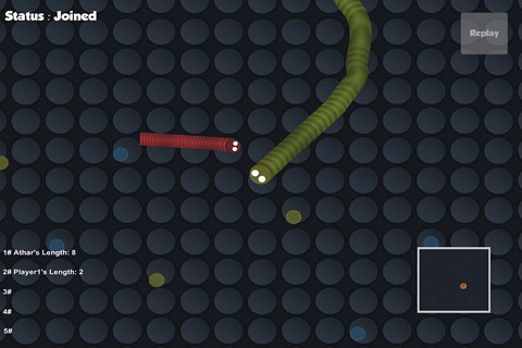 Color Snake Worm Eat agarios Snacks - Multiplayer io screenshot 3