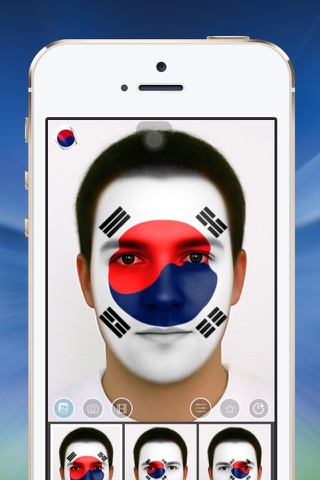 Flag Face South Korea screenshot 2