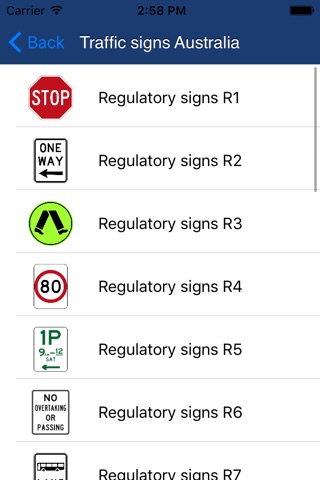 Traffic signs Australia screenshot 2