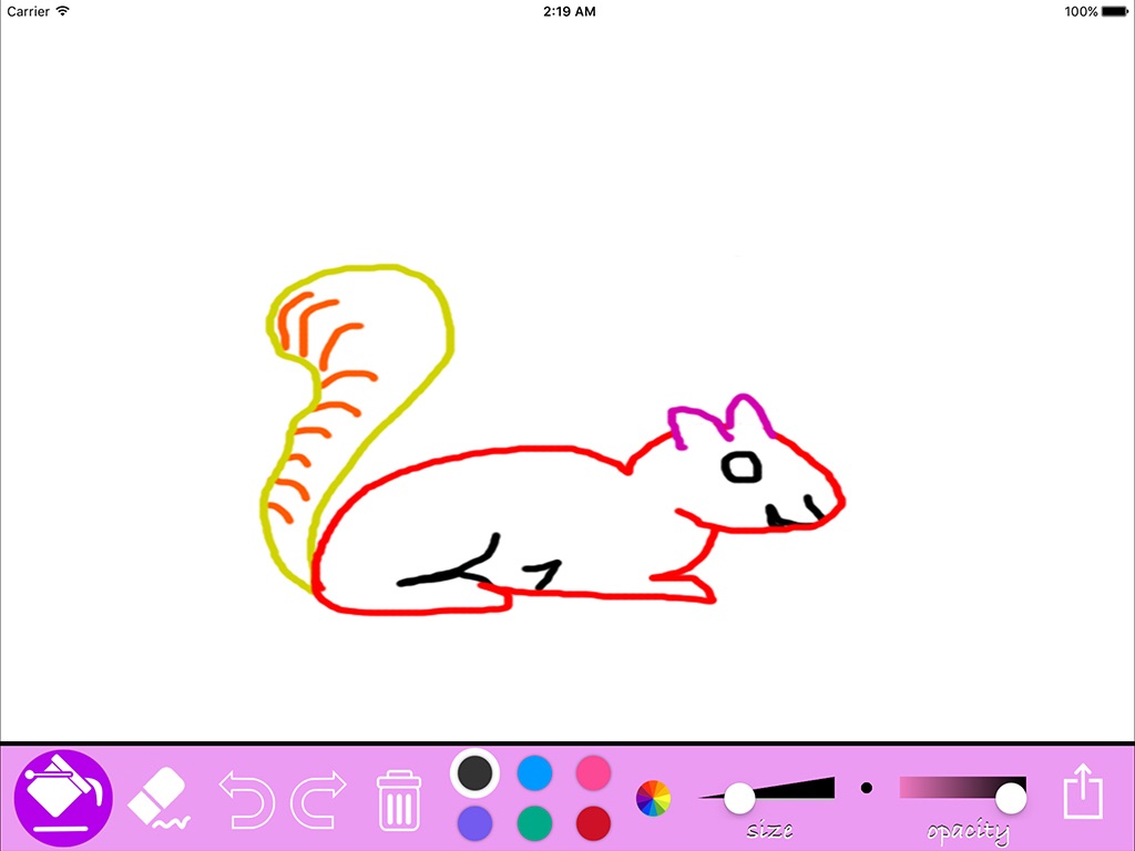 Kids drawing App - Simple Draw & Coloring Tool For iPad screenshot 2