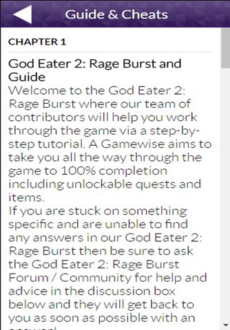 PRO - God Eater 2 Rage Burst Game Version Guide screenshot 2