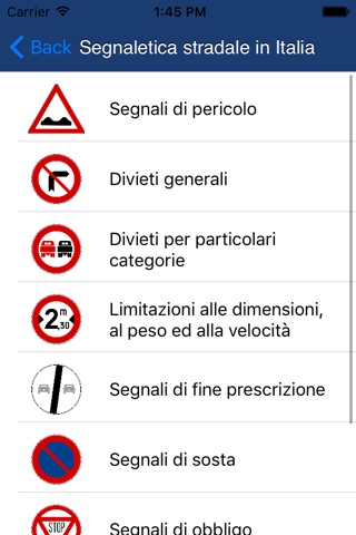 Segnaletica stradale in Italia screenshot 2