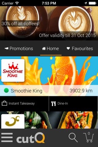 cutQ: Order Ahead Food Takeaway screenshot 2