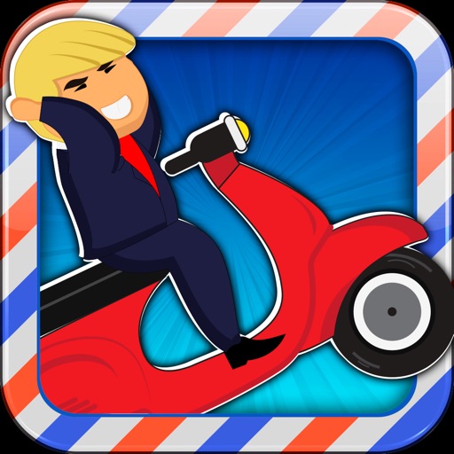 President Donald Trump Dump Scooter Freestyle Extreme - Challenge to Hillary Election Run 2016 iOS App