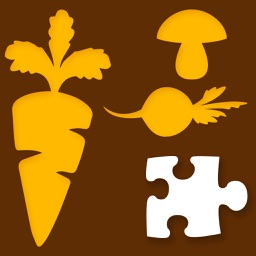 Food and Nature Jigsaw for kids : Solve puzzle and learn