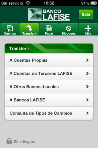 LAFISE Movil - iPhone Edition screenshot 2