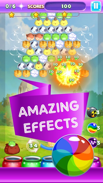 Amazing Farm Land Pet Pop Rescue 2016 - Newest World Bubble Shooter HD Mania Match Puzzle Classic Totally Free Game For Girls & Kids - Totally Addictive Fun Adventure screenshot-3