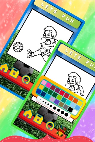 Football Coloring Book - Drawing and Painting Pages Sport Games for Kids screenshot 4
