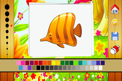 Sea Animal Coloring Book - Drawing and Painting Colorful for kids games free screenshot 2