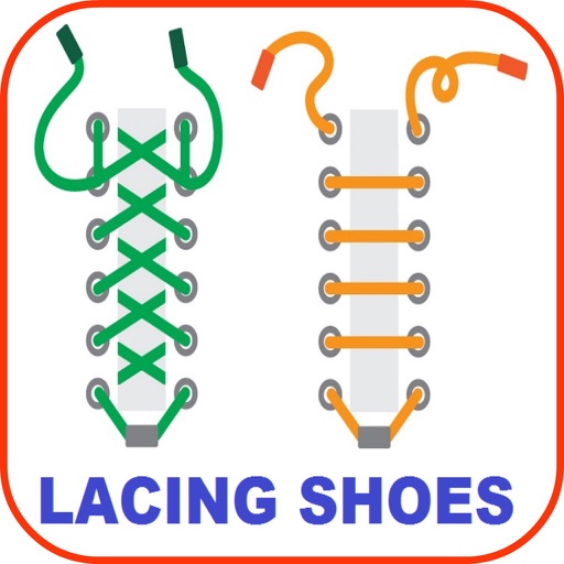 How To Tie And Lace Shoes Lacing Tying Shoes Laces Lessons icon