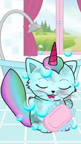 Game screenshot Kittycorn виртуальный питомец - новый друг животное для детей, чтобы заботиться и играть hack