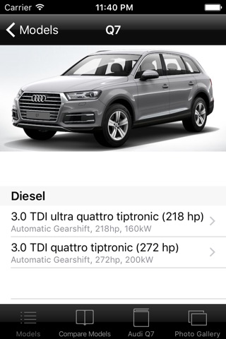 CarSpecs Audi Q7 II 2016 screenshot 2
