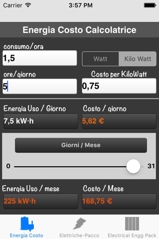 Energy Cost Calculator screenshot 2
