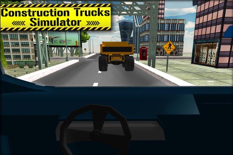 3D Construction Trucks Driver Simulator - Drive & Test Heavy Monster Machines in City screenshot 4