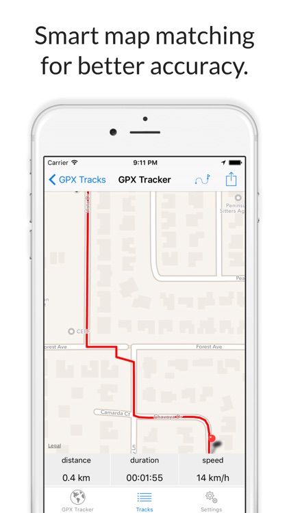 GPX Tracker Pro - Simple GPS Recorder for walking, hiking, biking, driving or cruising. screenshot-4