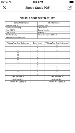 Speed Study for Traffic Engineers(圖4)-速報App