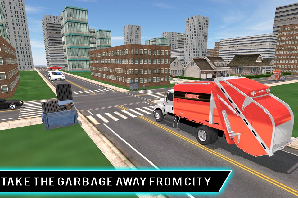 Real city garbage truck sim 3D screenshot 4