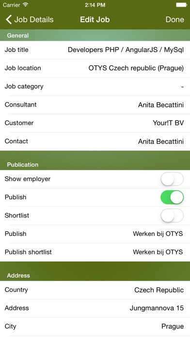 How to cancel & delete OTYS Jobs from iphone & ipad 4