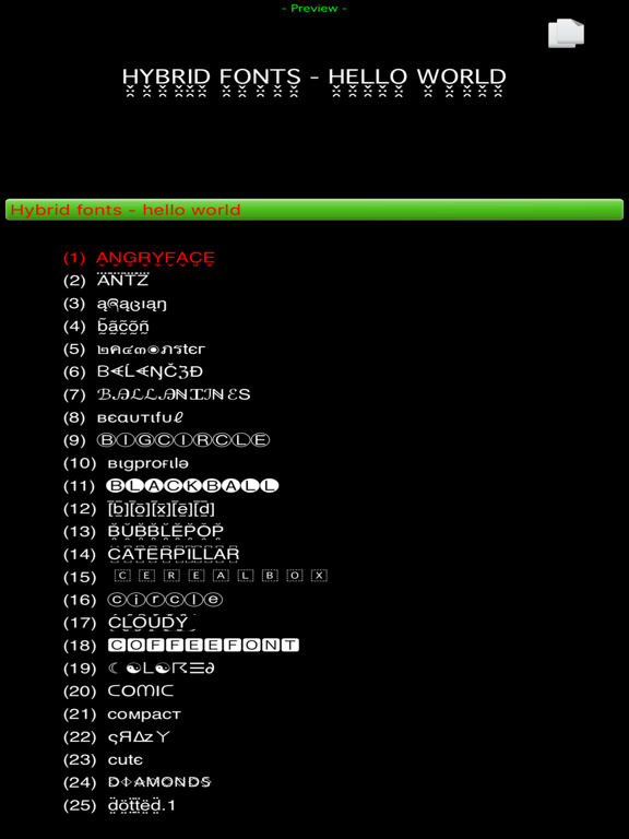 Screenshot #6 pour Hybrid Fonts Pro - ⒻⓊⓃ Looking Text Fonts for Any Social Apps - The Coolest Message Wrapper