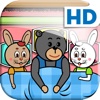 Two Rabbits And A Bear HD