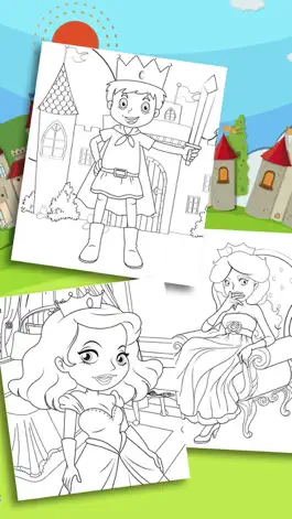 Game screenshot Royal Princess - coloring book for girls to paint and color fairy tales mod apk