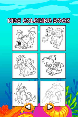Dragon Coloring Book - Drawing Pages and Painting Educational Learning skill Games For Kid & Toddler screenshot 3
