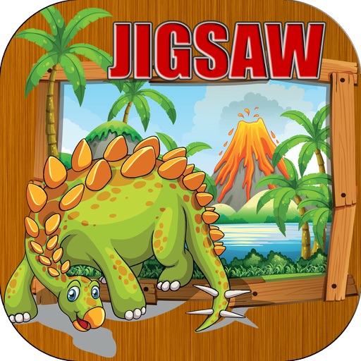 Dinosaur Puzzles For Kids Icon