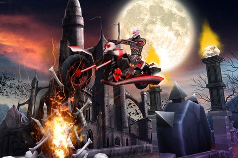Ghost Bike Rider Extreme Daredevil Chopper Riding Cruising Game screenshot 2