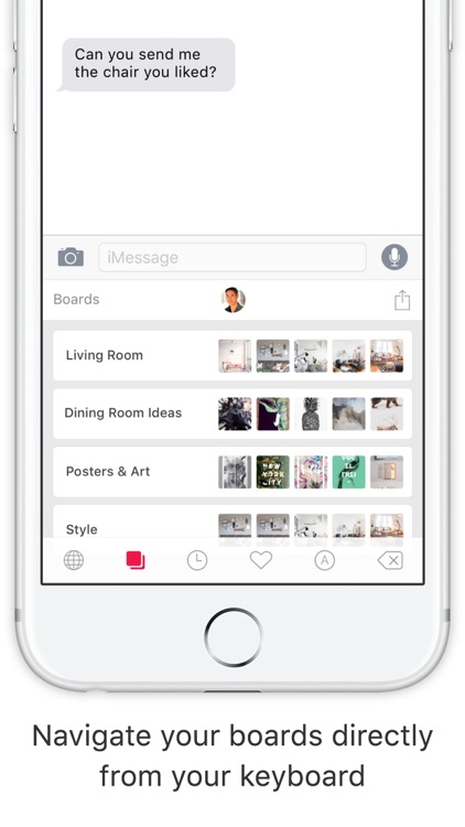 Pinky Keyboard for Pinterest