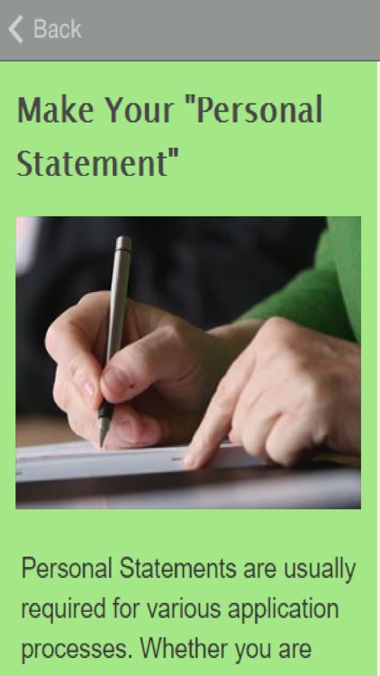 How To Write A Personal Statement