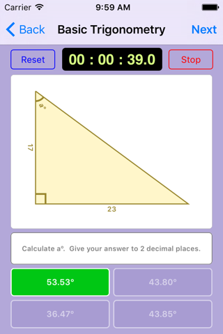 Trigonometry Quiz Master screenshot 2